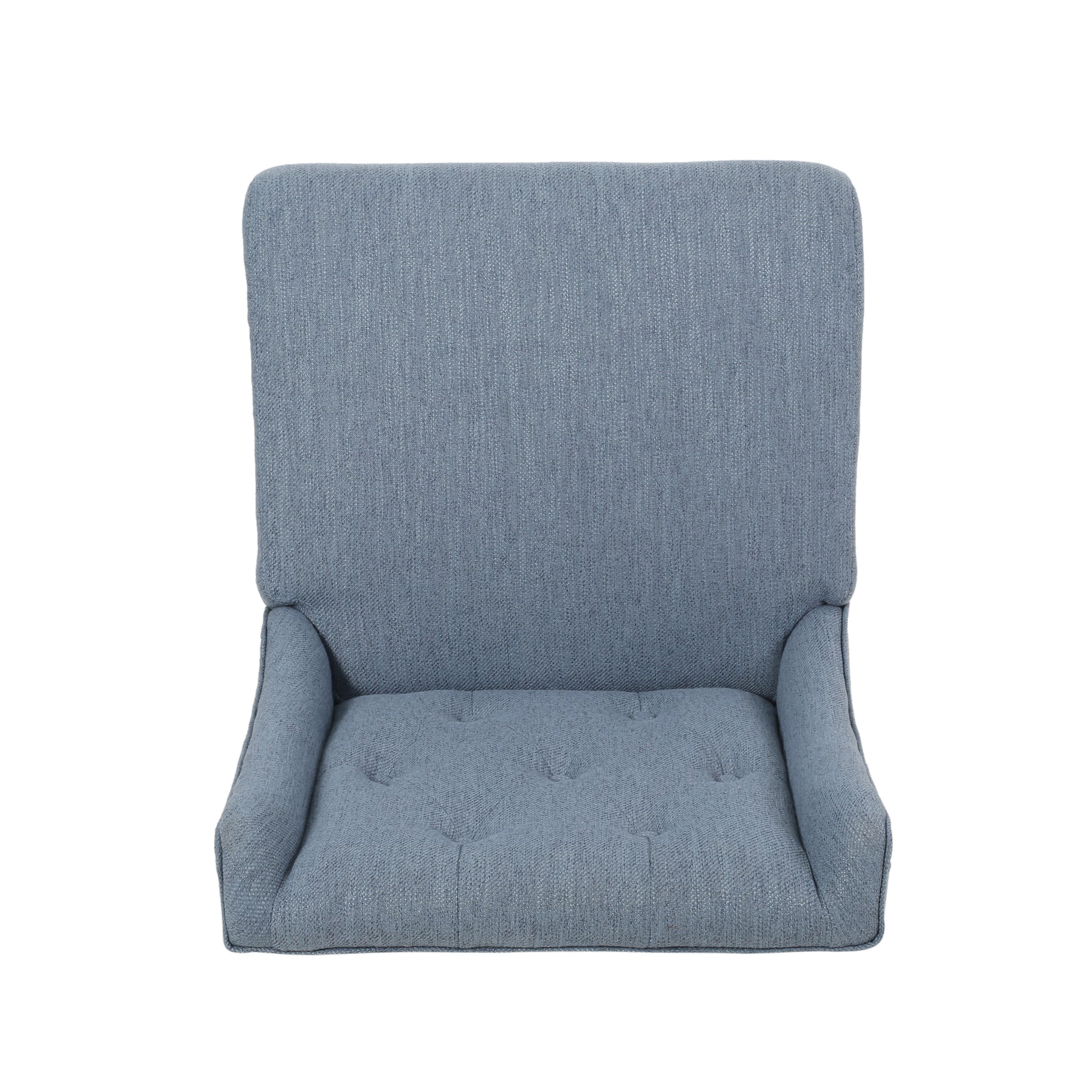 Vienna Contemporary Fabric Tufted Wingback 31 Inch light blue-fabric