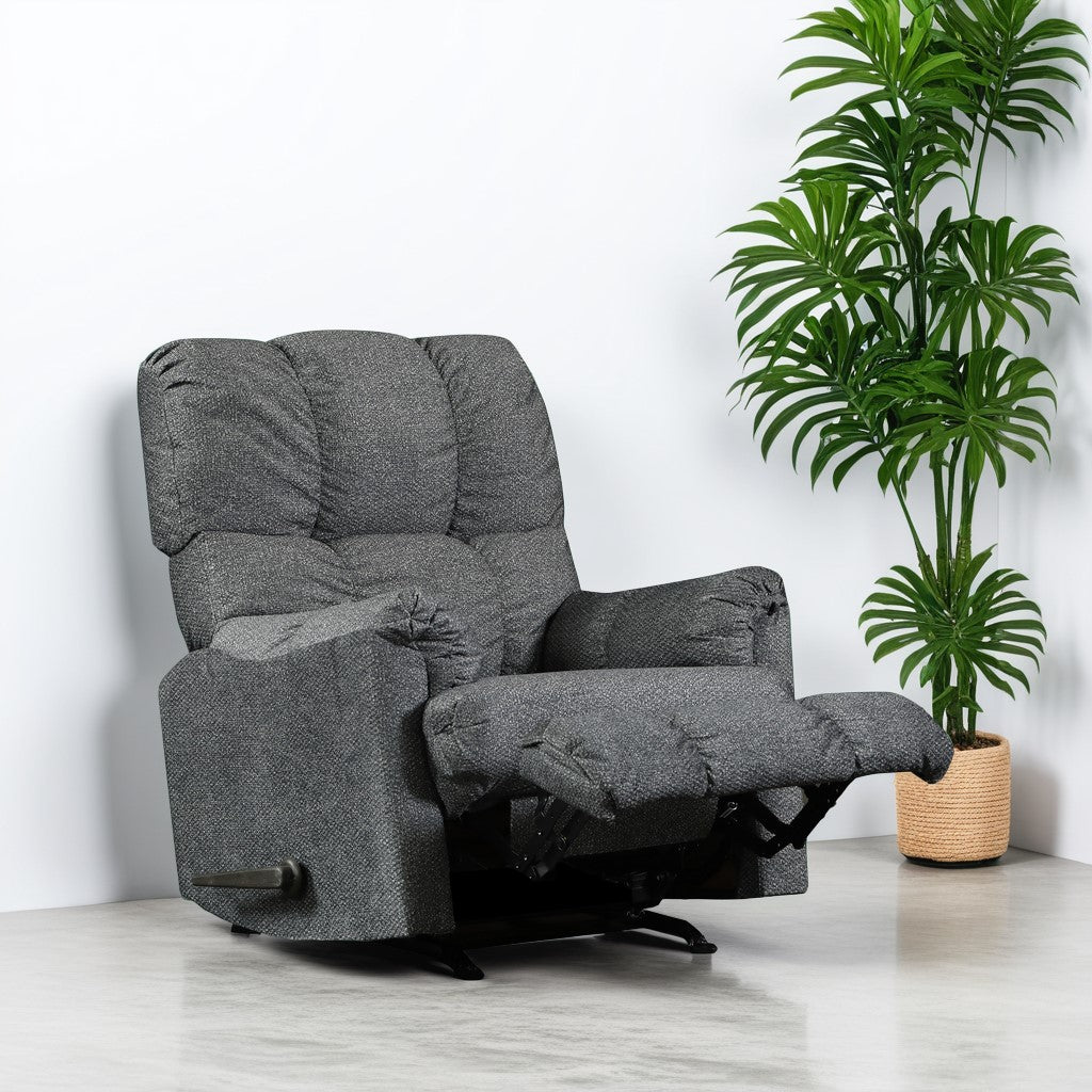 Sandstone Dusk Recliner Dark Gray Upholstered