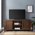 Classic Grooved Door Tv Stand For Tvs Up To 65