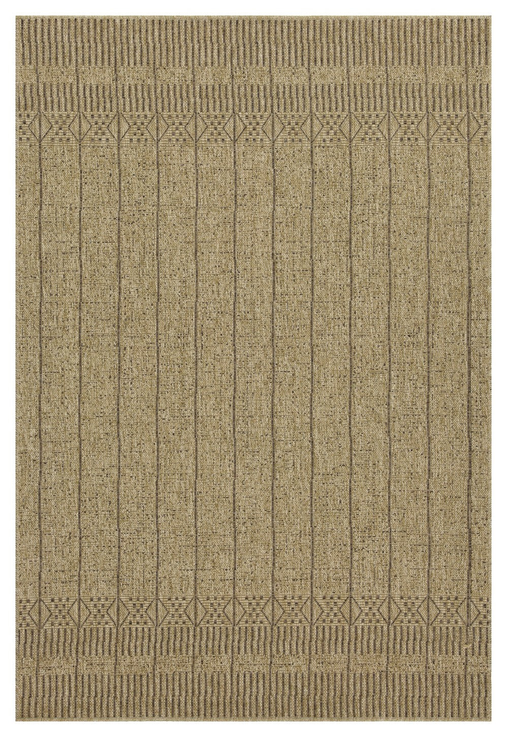 Earth Gc Ntl1009 Jute Mocha 5 Ft. 3 In. X 7 Ft. 3 In. Indoor Outdoor Area Rug Natural & Light Brown Polyester Polypropylene