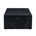 Enhance Your Living Space With This Modern Mdf Coffee Table Featuring A Sleek Black Texture Pattern. Measuring 39.3X23.6X11.8 Inches, It Boasts A Stylish And Durable Design. Black Mdf