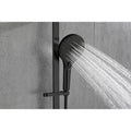 Handheld Shower With 28 Inch Slide Bar And 59 Inch Hose Matte Black Stainless Steel