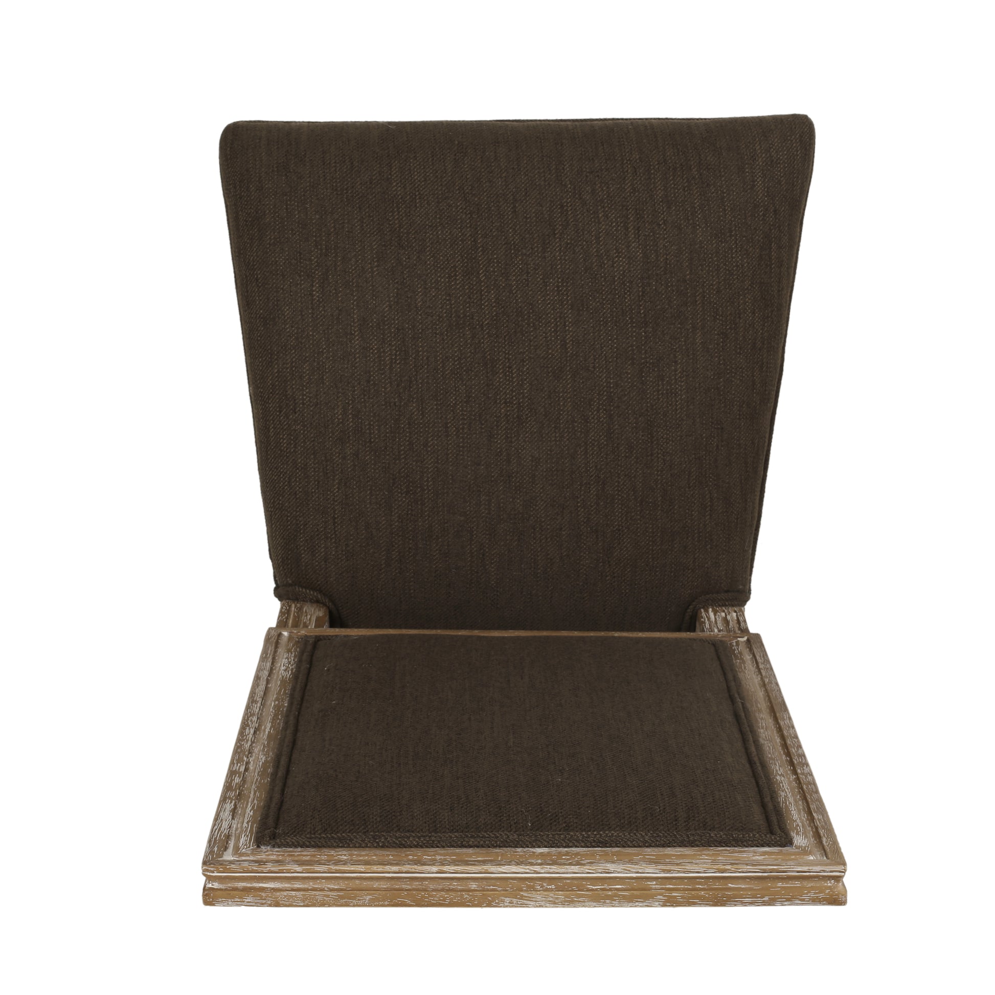 Dining Chair Brown Fabric