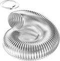 Dryer Vent Hose, Flexible 12 Inch Aluminum Ducting, Heavy Duty Three Layer Protection, 25 Feet Long For Heating Cooling Ventilation And Exhaust, 12