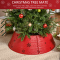 Homcom Christmas Tree Collar, Steel Tree Ring Skirt, Home Xmas Decoration For Christmas Tree, 26