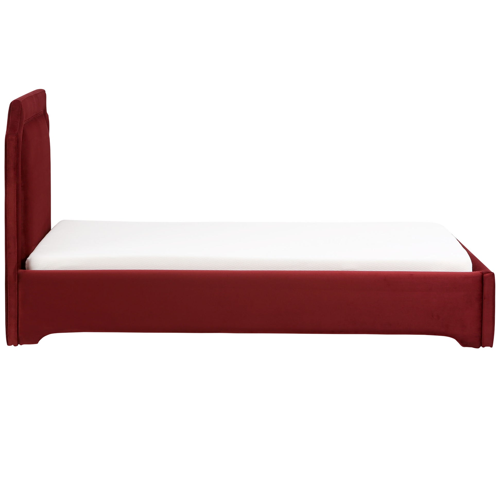 Lark Toddler Bed In Cabernet Red Fabric