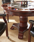 Tournament Dining Table Dark Brown Dark Brown Wood