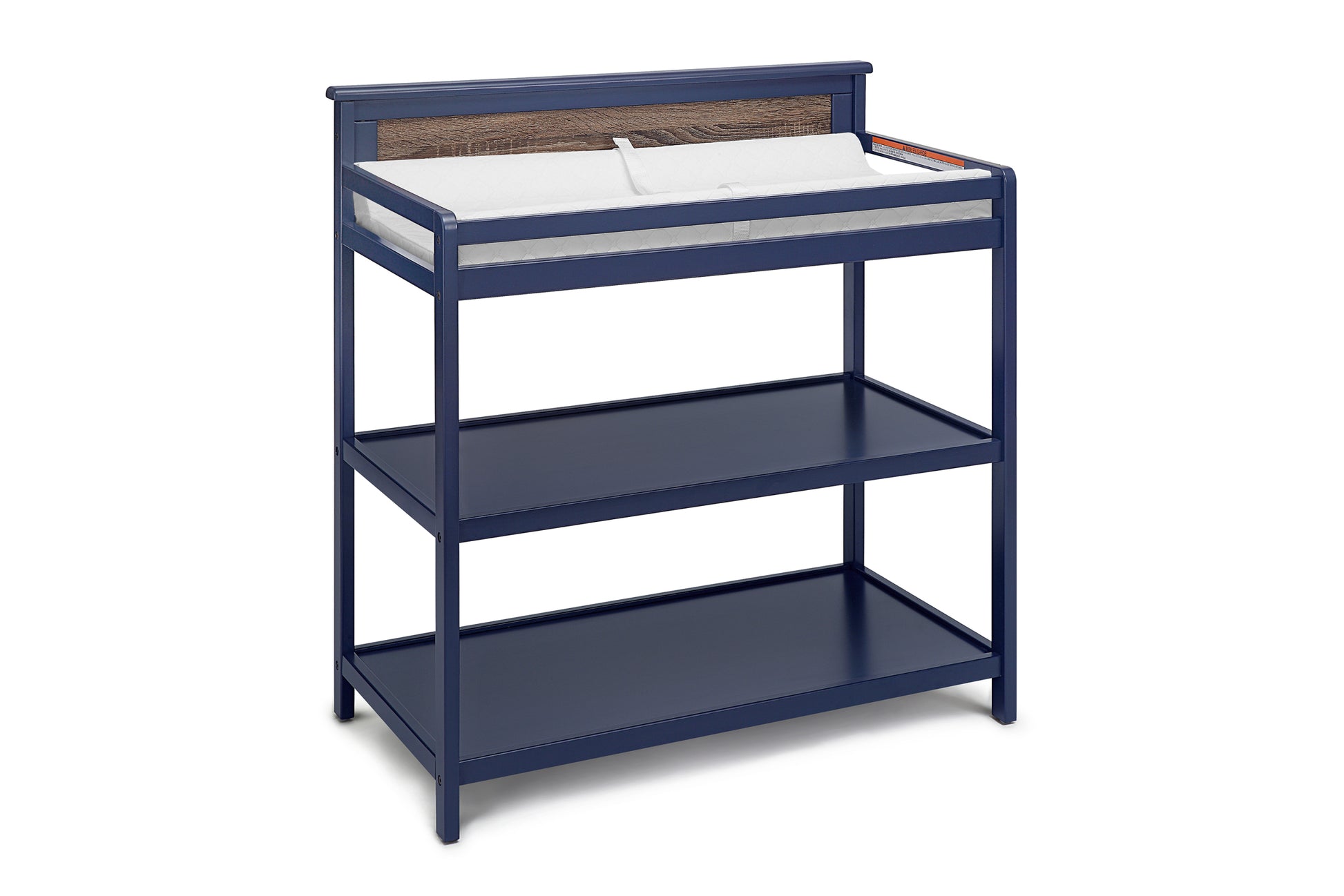 Connelly Changing Table Midnight Blue Vintage Walnut Blue Brown Wood