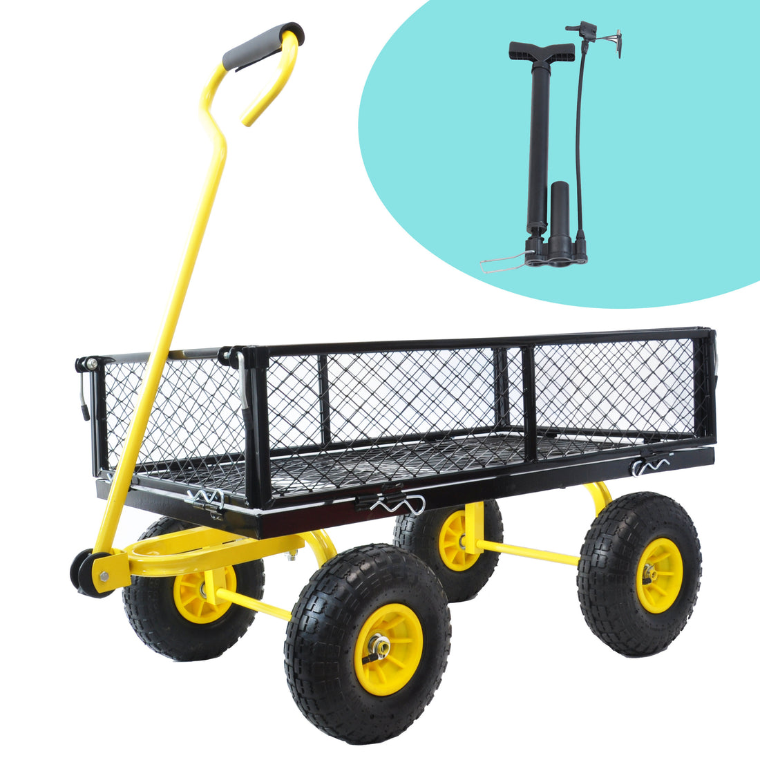 Wagon Cart Garden Cart Trucks Make It Easier To Transport Firewood Black Metal