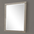 Mirror Light Gray Solid Wood Mdf Glass