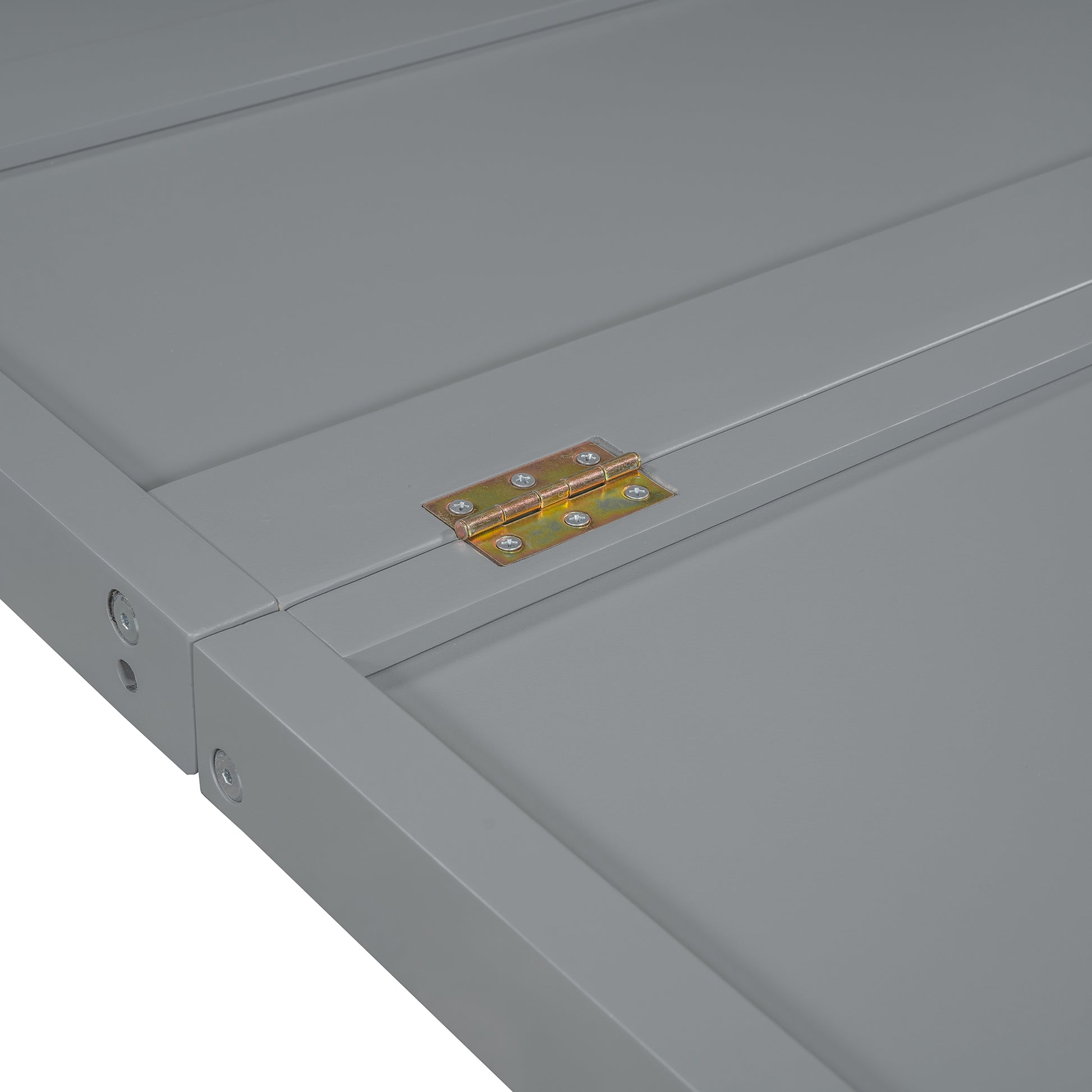 Full Size Murphy Bed With Drawers, Cabinets And Usb Ports,Gray Full Gray Mdf Lvl