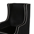 Club Chair Black Velvet