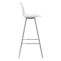 Modern Comfortable Cushioned Bar Chair With Metal