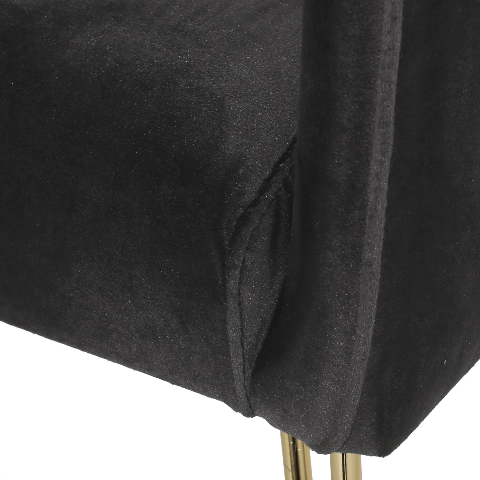 Lounge Arm Chair Black Velvet