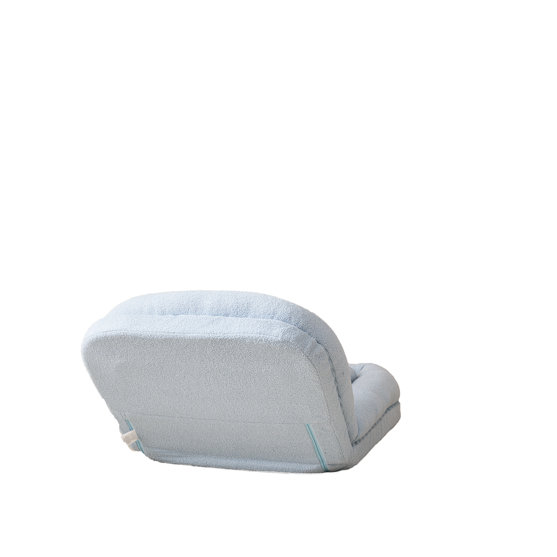 Triple Fold Down Sofa Bed,Blue Blue Metal Cotton Metal