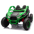 24V Two Seater Kids Ride On Utv W Parents Control,20In Seat Width,400W Super High Power,Four Wheel Suspension,Bluetooth,Mp3,Usb,Led Light,Horn,Rear Storage Space,Speeds 3.73 4.97Mph For Kids Aged 3