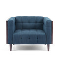 Club Chair Navy Blue Fabric
