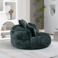 Coolmore Lazy Sofa Durable Comfort Lounger High Back Bean Bag Chair Couch With Three Pillows For Adults And Kids, Indoor & Outdoor, Single Gaming Sofa Chair For Bedroom,Office Emerald Chenille Emerald Foam Chenille 1 Seat