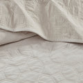 3 Piece Velvet Quilt Set Ivory Full Queen Full Ivory Cotton