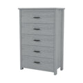 4 Pieces Bedroom Sets Queen Size Vintage Wooden Bed Frame With 2 Nightstands And 1 Dresser,Light Gray Box Spring Not Required Queen Light Gray 4 Piece Set American Traditional Solid Wood Mdf