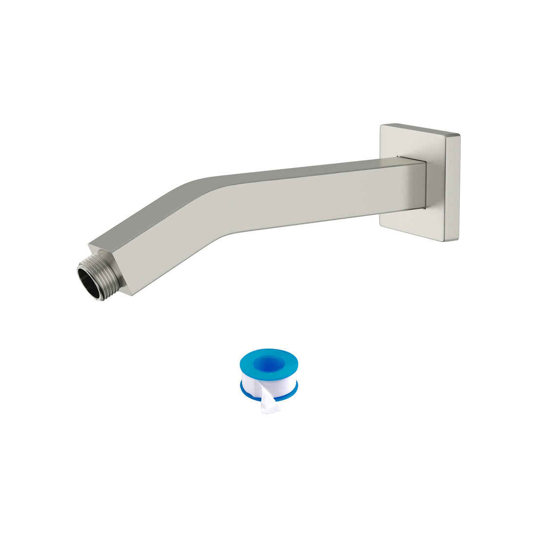 6" Shower Arm With Flange, Brushed Nickel Brushed Nickel Stainless Steel