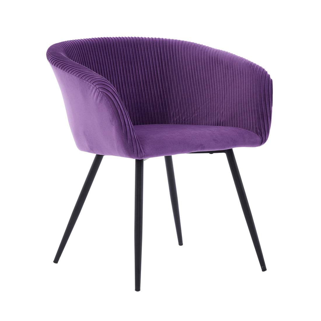 Ts Stripe Dinding Chair Purple Velvet