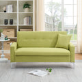 Multi Functional Storage Comfortable Double Sofa,Suitable For Living Room, Apartment, Home Office Green Fabric 2 Seat