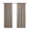 Plaid Rod Pocket And Back Tab Curtain Panel With Fleece Lining Only 1 Pc Panel Multicolor Polyester