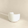 Elise Mid Century Modern Beige Boucle Swivel Chair White Mid Century Modern Foam Boucle