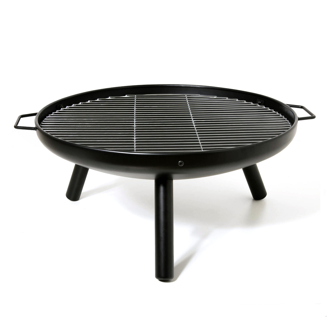23 Inch Outdoor Fire Pit, Durable Wood Burning Fireplace Bowl With Grill Rack For Patio Garden, Backyard, Porchcamping, Bbq, Picnic Bonfire Black Garden & Outdoor Steel