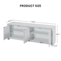 Sideboard Storage Cabinet Tv Stand Modern Style Cabinet For Living Room Kitchen Bedroom Entryway. White, 64'' W X 15'' D X 23.23''H. White 60 69 Inches Particle Board