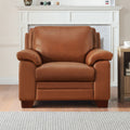 Magnum Leather Chair Brown Memory Foam Genuine Leather