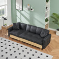 Black Technology Cloth Three Seat Sofa Lift Sofa Bed With Locker Sofa Sofa Bed Small Sofa Small Family Sofa Bed Black Tech Cloth 3 Seat