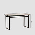 Modern Minimalist Rectangular Glass Dining Table For 4 6 With 0.31