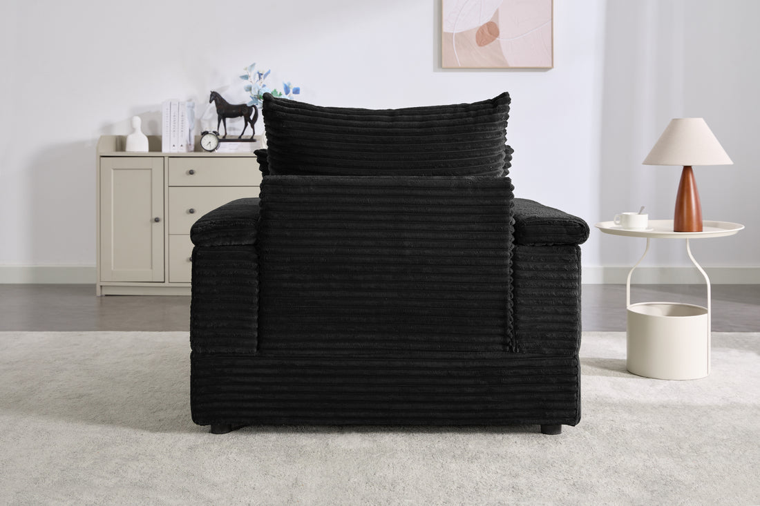 Seat Black Black Plywood 1 Seat