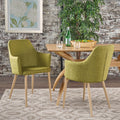 Dining Chair Green Fabric