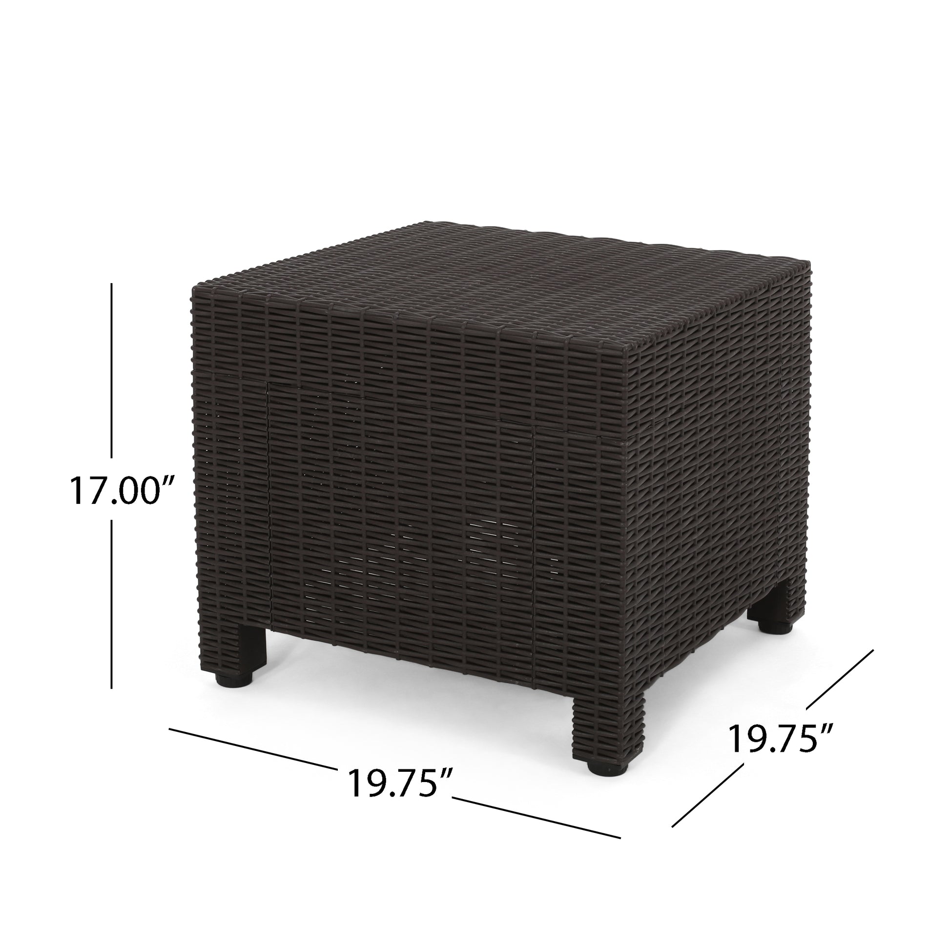 Mikael Accent Table - Dark Brown Polypropylene