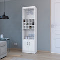 Bar Cabinet Fulton, Living Room, White White Particle Board Engineered Wood