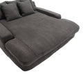 Coolmore Chenille 2 Seater Lazy Sofa With 5 Back Pillows,Comfy Sofa Deep Seat Couch For Living Room,Club Gray Gray Foam Chenille 2 Seat