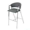 Bar Chair Mp2 Set Of 2 Grey Pu