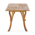 Hermosa 59 Inch Rectangular Wood Table Teak Acacia Wood