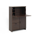 Desk Cabinet, With Storage Drawer & Shelves, Fold Up Desktop, Ideal For Home, Office, Dormitory, Small Spaces W31.49