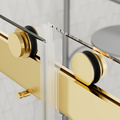 Top Rail Only, Stainless Steel Top Track With Buffer For Shower Door, 22D01P04 60Gx Gold Stainless Steel