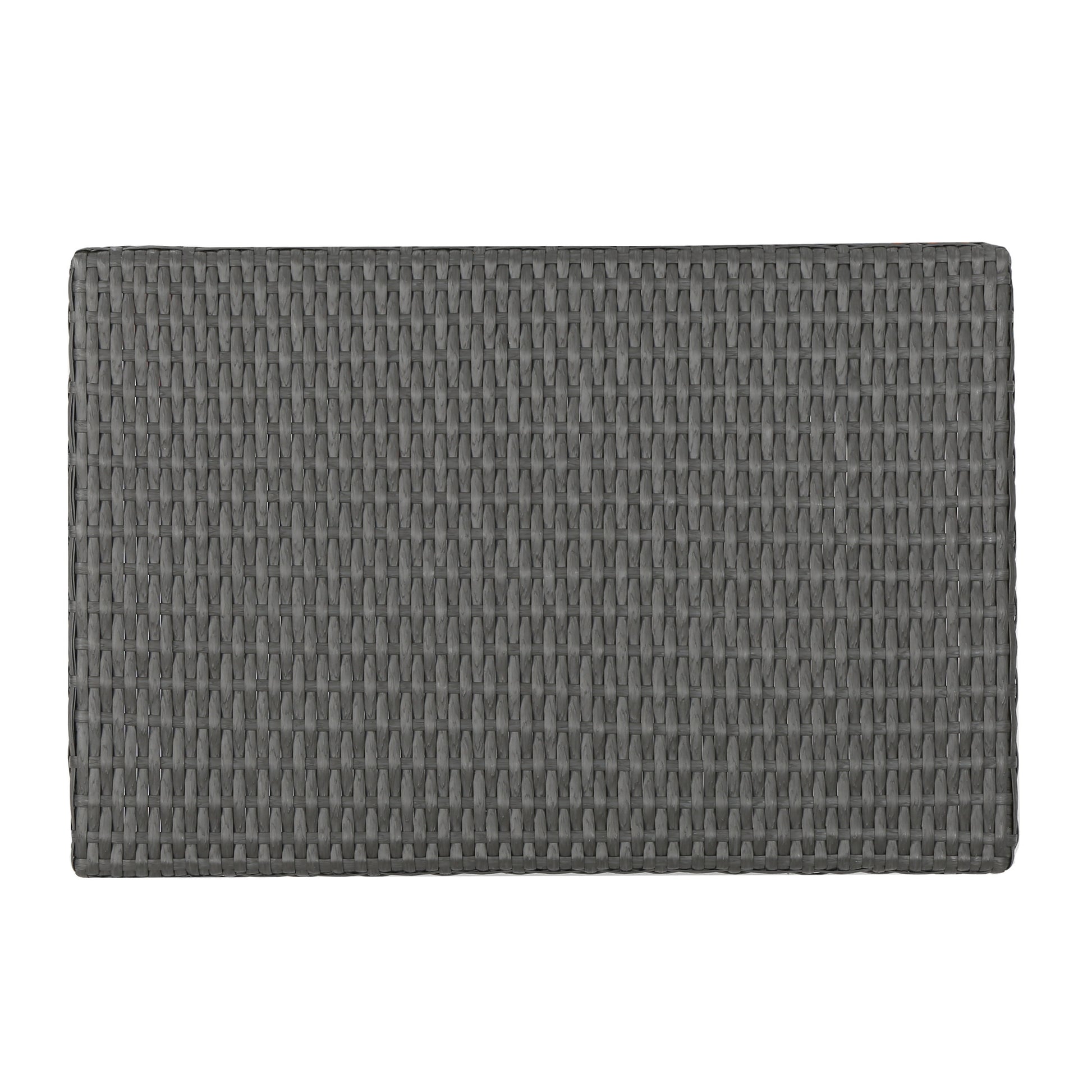 Salem Pe Wicker Snack Table Grey Rattan