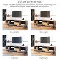 Modern Tv Stand With 2 Cabinets& Open Storage Compartment, Color Matching Media Console Table For Tvs Up To 85'', Entertainment Center With Drop Down Door For Living Room, Bedroom, Home Theatre Wood Brown Primary Living Space 70 79 Inches 90 Inches Or