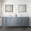 Dark Grey Double Bath Vanity 84 In. W X 22 In. D Dark Grey Plywood Wood