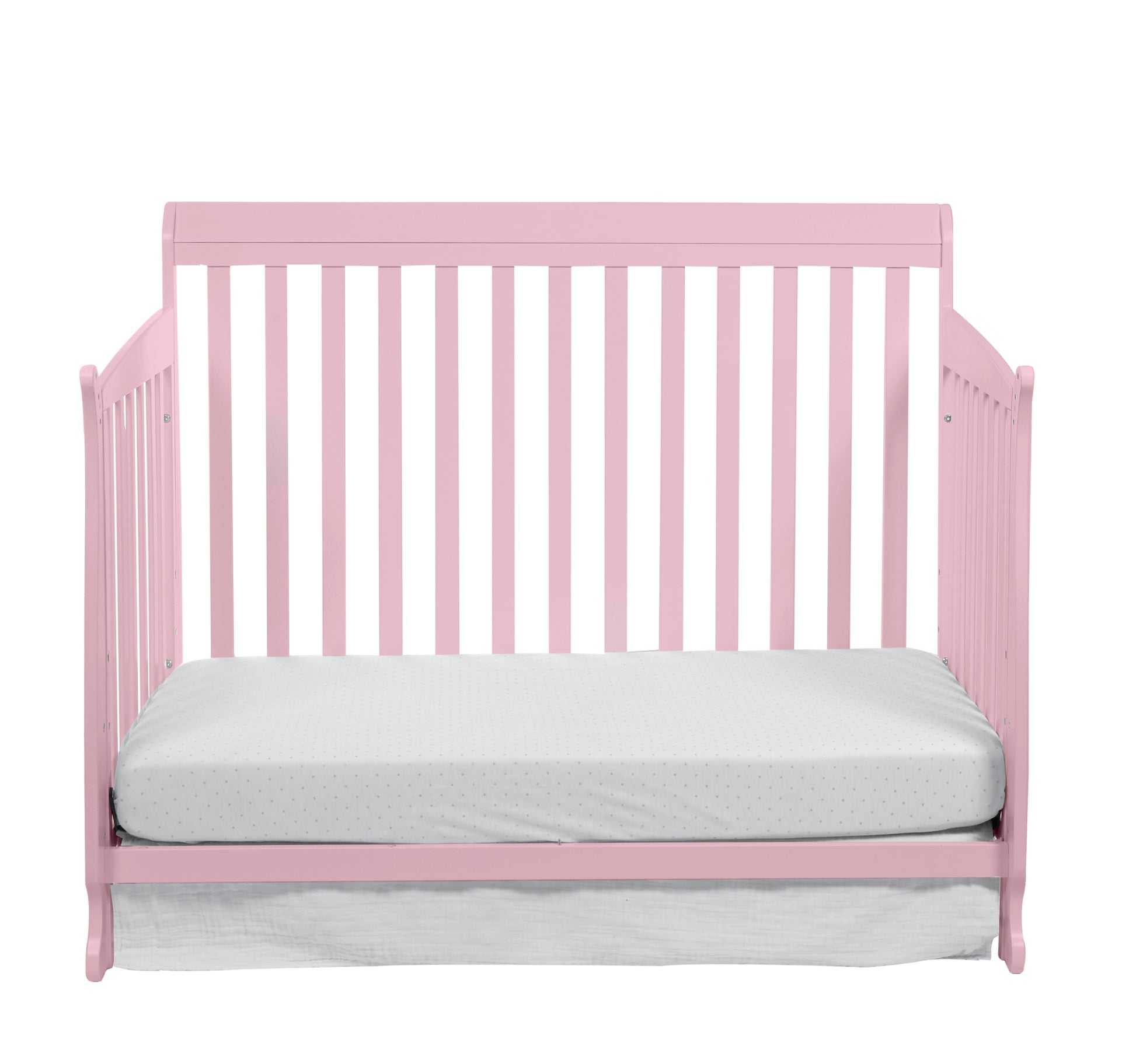 Riley 4 In 1 Convertible Crib Pink Pink Wood