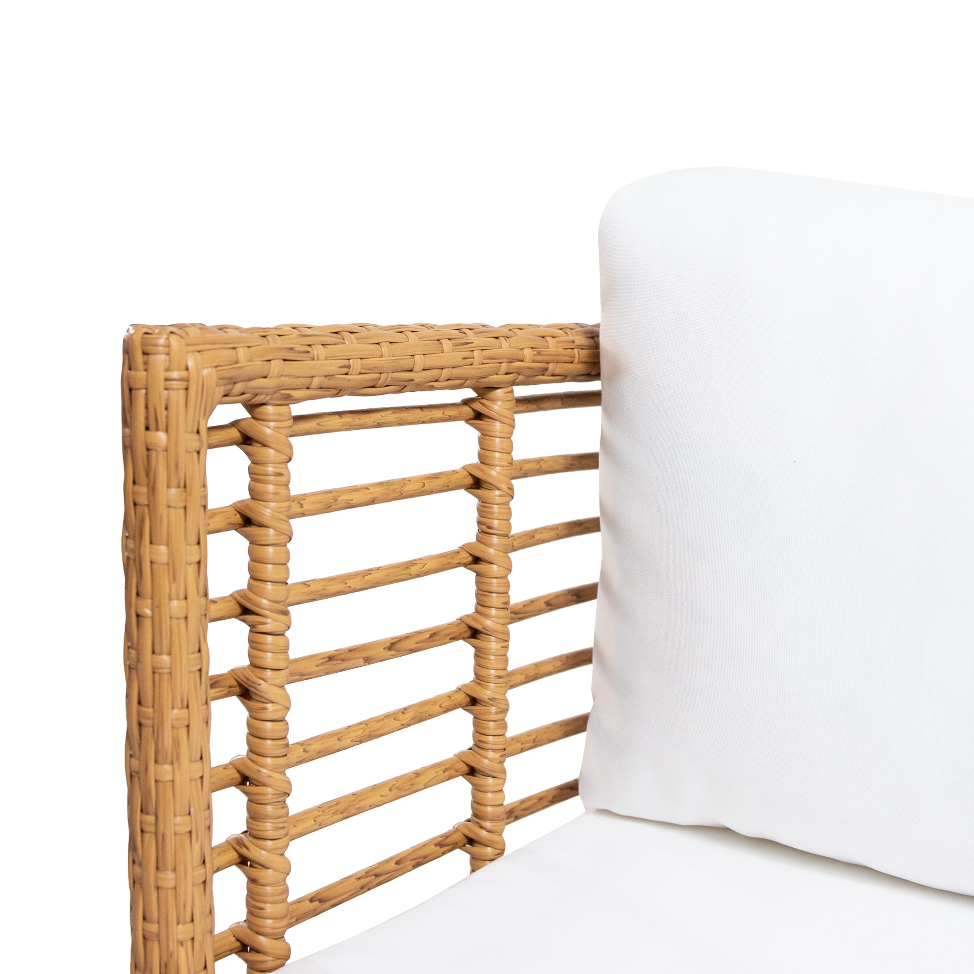 Nic Club Chair Brown Pe Rattan Iron Waterproof Fabric