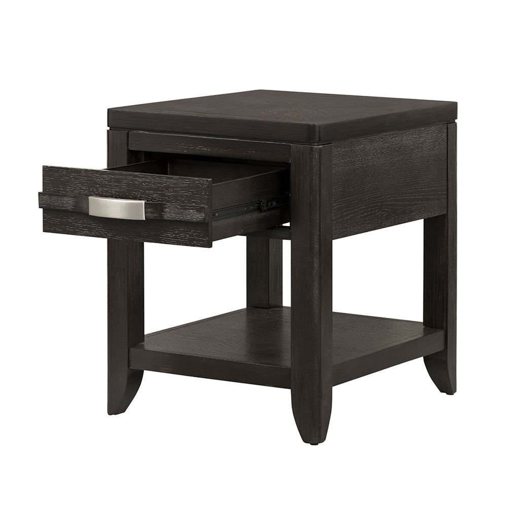 24X20X25" End Table Brown Mdf
