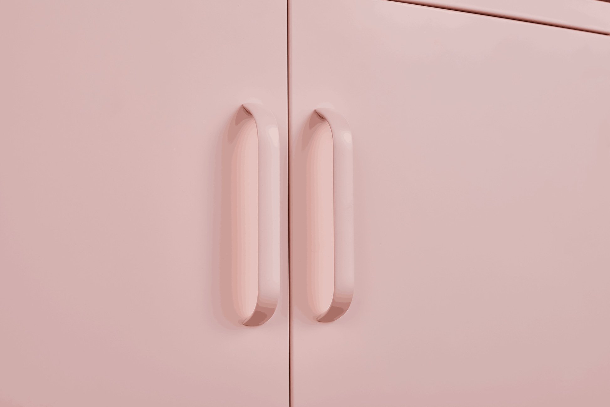 Pink Steel Double Door Cabinet With Handles, With Removable Dividers And Adjustable Height. Suitable For Living Room, Office, Bedroom, Study And Other Places. 3 4 Shelves Pink Metal